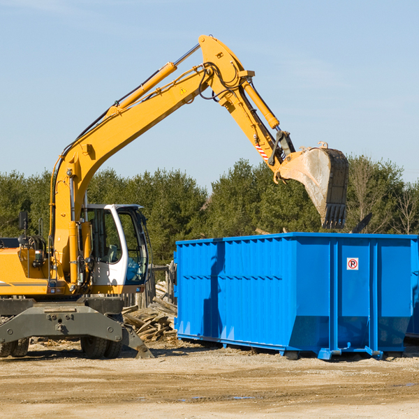 are there any restrictions on where a residential dumpster can be placed in Bloom Illinois